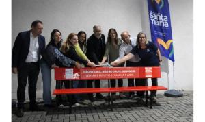 Complexo Pallotti inaugura Banco Vermelho, símbolo internacional de combate à violência contra a mulher