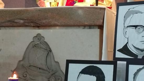 Superior Geral, Pe. Zenon Hanas, profere homilia na celebração dos 50 anos do Massacre de São Patrício