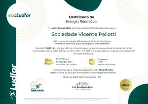 Sociedade Vicente Pallotti recebe Certificado de Energia Renovável