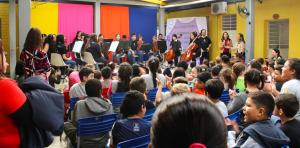 Orquestra do Projeto Pallotti encanta em Dilermando de Aguiar